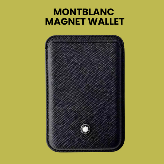 Black Montblanc Magnet Wallet with textured surface and emblem
#Montblanc #LuxuryWallet #DesignerAccessories #MagnetWallet #MensStyle #PremiumGear #ElegantDesign #MontblancStyle #WalletGoals #LuxuryEssentials #FashionStatement #IconicBrand
