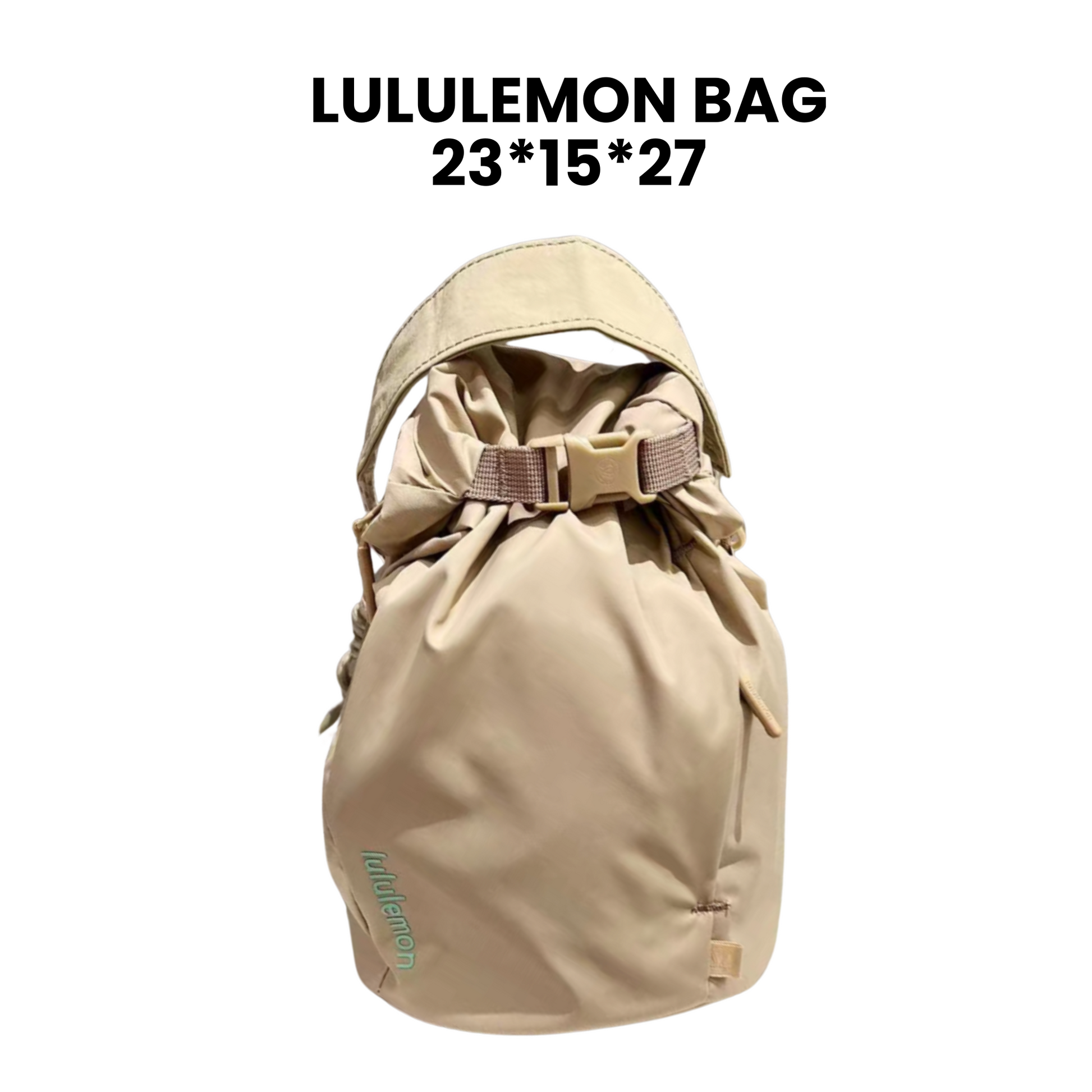 beige garment with 'Lululemon' bag branding, surpriseboxgift.com, ideas for woman and man gift, birthday gift, new year gift, corporate gift, christmas gift